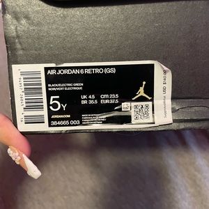 Jordan 6 Retro Electric Green GS